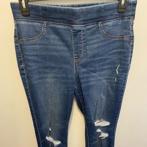 OldNavy Rockstar Mid-Rise distressed jeggings
